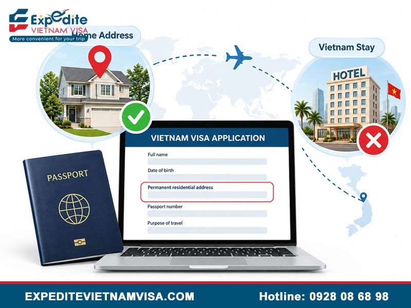 Permanent Residential Address on a Vietnam Visa